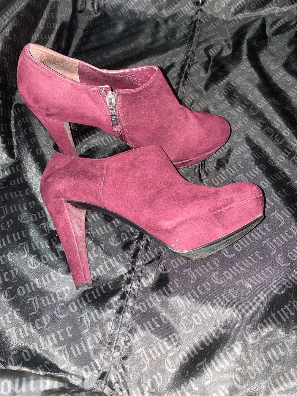Marc Fisher’s Suede Platform Ankle Booties